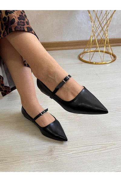 DERİ KABUSU Square Toe Women's Ballet Shoes B-007