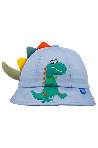 MİNİKO KİDS Kitty Boy 1-3 Years Dinosaur Model Cotton Fisherman Hat
