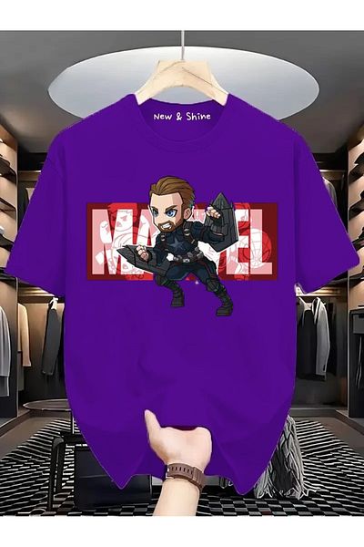 New Shine Μπλουζάκι με στάμπα Super Hero Captain America