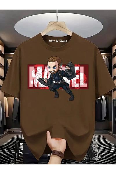 New Shine Μπλουζάκι με στάμπα Super Hero Captain America