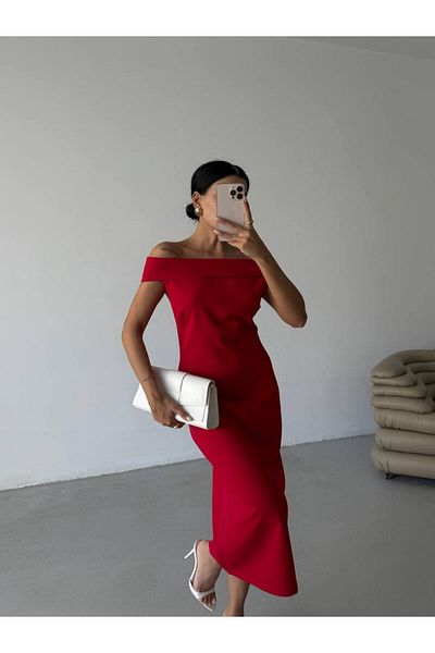 vuvutasarım فستان سهرة نسائي للمخالفة من الموسم الجديد بدون حمالات وسحاب على الكتف 52203029