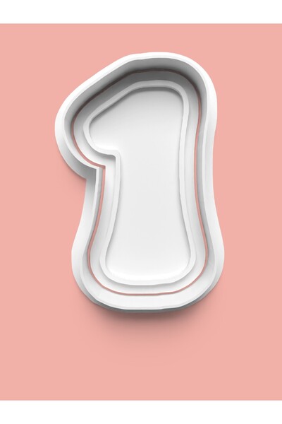 AKTASTORE قالب كوكيز رقم 1 وقالب عجينة السكر - رقم واحد