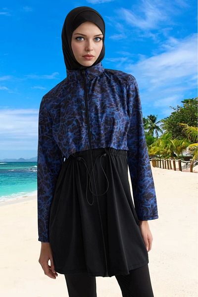 PayBuy Patterned Hijab Beach Wear Quick Dry Chlorine Resistant Special Design Summer Collection