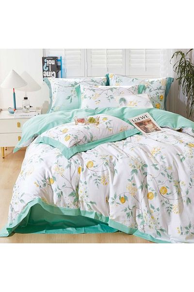Five Store Double bed linen, Bilma, ranforce cotton, multicolor, 4 pieces