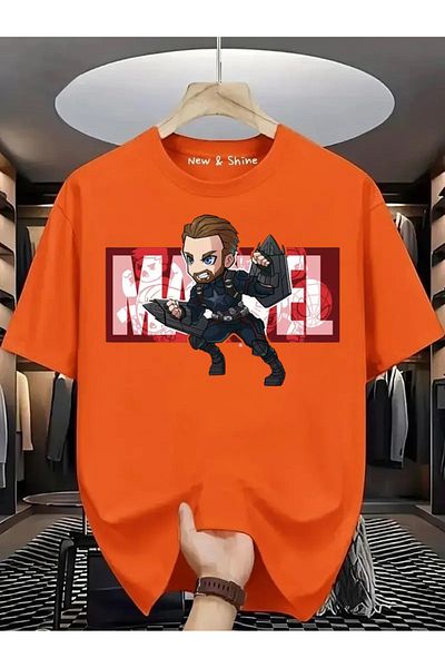 New Shine Μπλουζάκι με στάμπα Super Hero Captain America