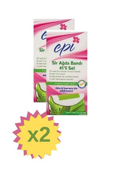 Epi Aloe Vera 41x2 Pieces Waxing Tape Set - 2 Boxes of Waxing Tape