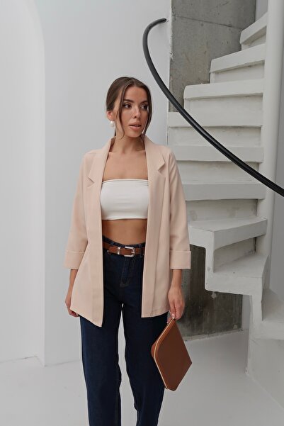 Paw Garage Γυναικείο μπλέιζερ Atlas χωρίς επένδυση από ύφασμα, Premium Ποιότητα