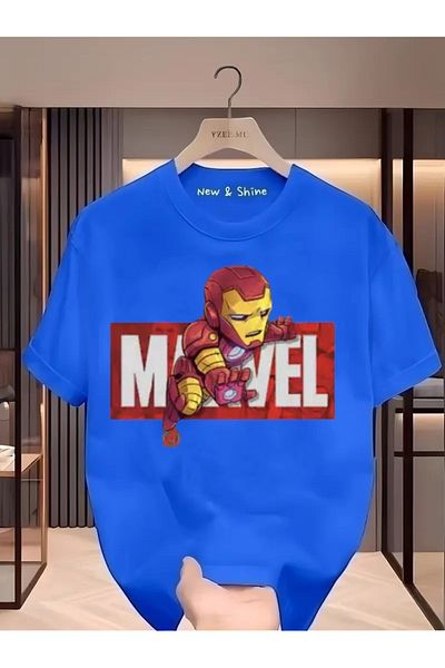 New Shine 1 tricou cadou pentru achiziții de 6 și mai sus în coș - Tricou supradimensionat cu imprimeu Super Hero Venom