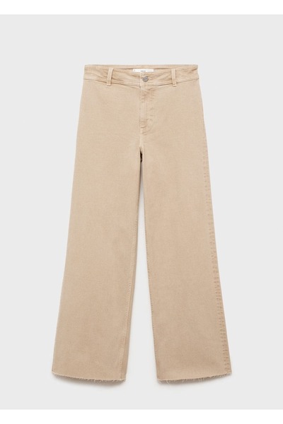 MANGO Woman Catherin yüksek belli culotte jean pantolon