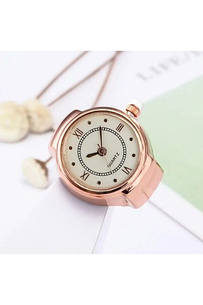 Bozhi Luxury Rose Plated Round Gift New Version Ring Watch Where Elegance Met Gracefully