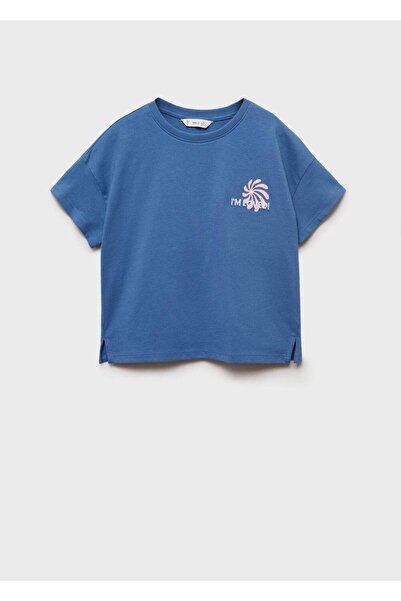 MANGO Kids Kısa kollu desenli tişört