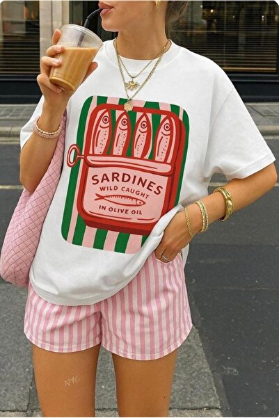 BE CHİC cămașă de bumbac oversize cu imprimeu color pentru ciclism pentru fem...