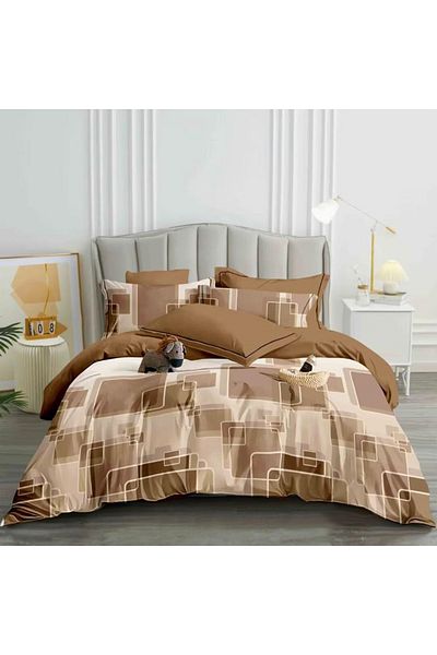 Five Store Single bed linen with elastic cover, Alber, mercerized cotton, multicolor, 4 pieces