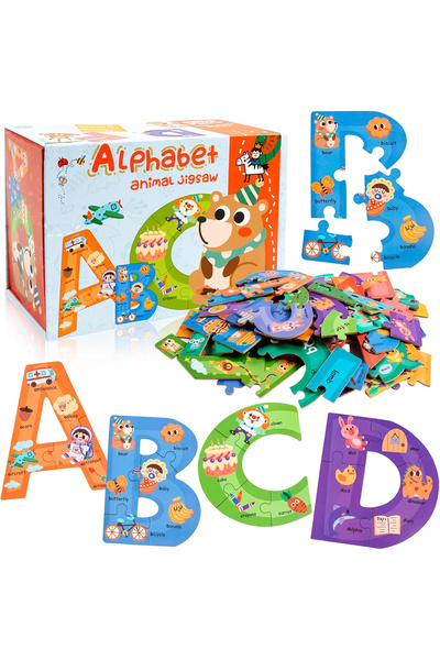 Malvys Σετ παζλ με γράμματα και ζώα - Μια εκπαιδευτική περιπέτεια στον κόσμο ...