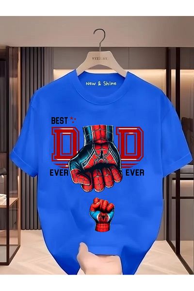 New Shine 1 tricou este un cadou pentru achiziții de 6 și mai sus în coș - Tricou oversize imprimat Best Dad Ever