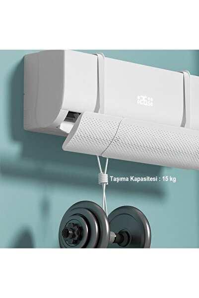 UmoTech Ayarlanabilir Klima Hava Yönlendirici Klima Aparatı Klima Siperliği 57-90 cm Split Klima Siperliği