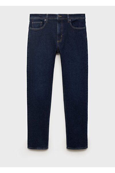 MANGO Man Dar kesim koyu yıkama Jan jean pantolon