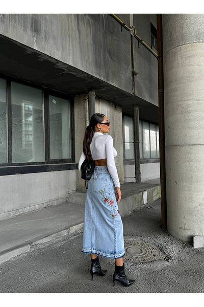 DENİKK TENDINȚĂ FUSTĂ JEAN DENIM DESIGN SPECIAL