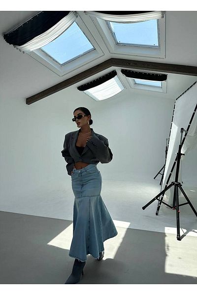 DENİKK TENDINȚĂ FUSTĂ JEAN DENIM DESIGN SPECIAL