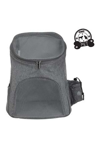 Jumbo Rucsac gri pentru transportul animalelor de companie 30 x 30 x 45 cm