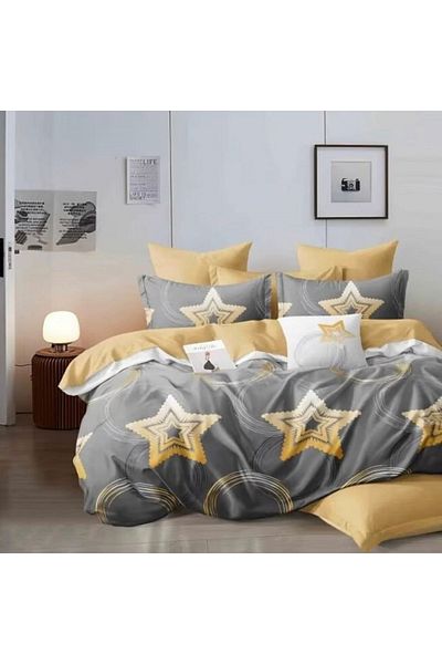 Five Store Super double bed linen, Stelaria, mercerized cotton, multicolor, 4 pieces