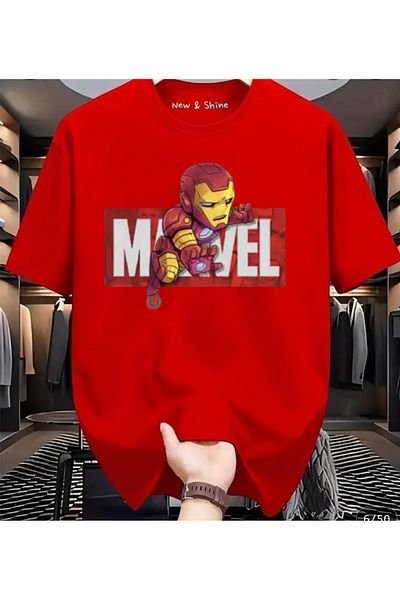 New Shine 1 T-Shirt Is a Gift for Purchases of 6 or More in the Cart - Superhero Venom Printed Oversize T-Shirt