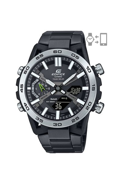 Casio Men's Watch, Casio Edifice, Bluetooth Smartphone Link ECB-2000DD-1AEF