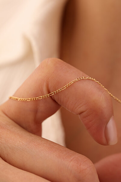 YAVUZ KUYUMCULUK 14 Ayar Altın Figaro Zincir