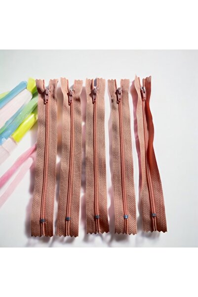 UpHome 20cm Orange Hidden Skirt Zipper 10 Pieces