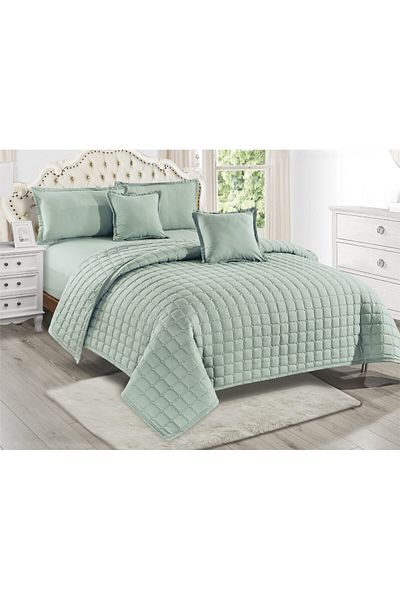 Moon 4-piece plain microfiber hotel duvet cover set, single bed sheet, 170*220 cm
