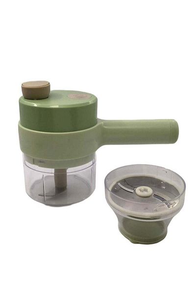 DVINA Generic Multifunction Electric Vegetable Food Chopper With USB Charger Green/Clear