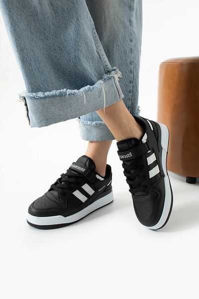 AyakkabıZ Black White Sneaker Comfortable Casual Stylish Shoes