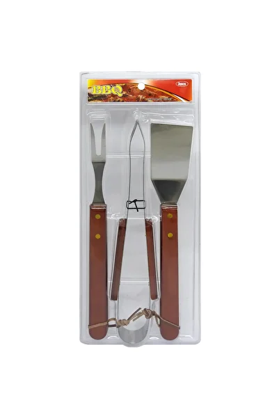 DAR SET 3PCS GRILL WOODEN HANDLE TW512 WX