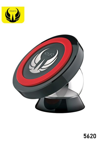 Youfo Magnetic Car Phone Holder - Universal 360° Rotation Dashboard Mount - 5620
