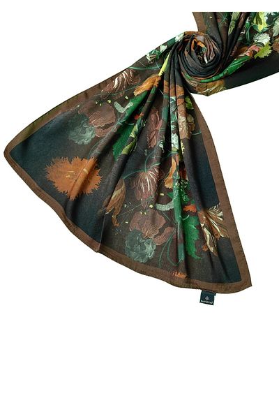 mim eşarp Emproyal Voile Cotton Shawl 75X190 cm - Floral Pattern