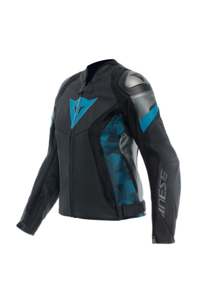 Dainese Ceket Deri/avro 5 Leather Jacket Wmn Blk Teal Ant
