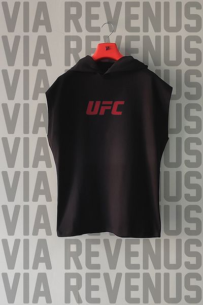 Vordevia Front Back Printed Hooded Zero Sleeve Sports Tshirt and Special Sports Shorts Set