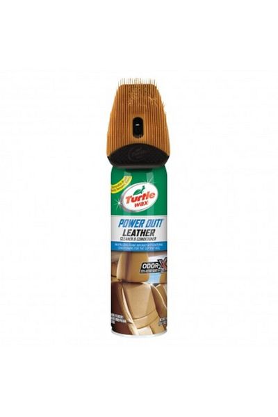 Turtle Wax Spray de curățare și întreținere a tapițeriei din piele, cu perie Turtle Wax Power Out Leather 400ml