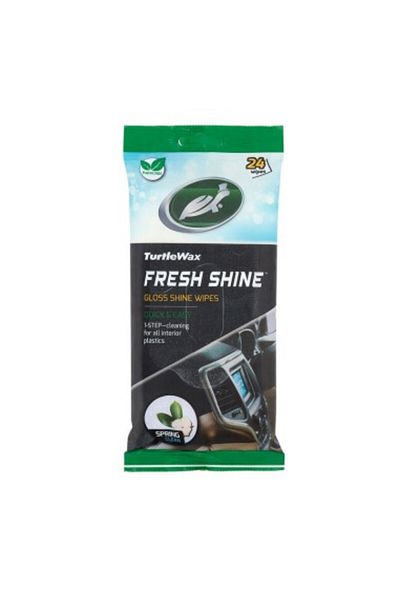 Turtle Wax Șervețele de curățare pentru bord Fresh Shine, efect lucios, 24 bucăți