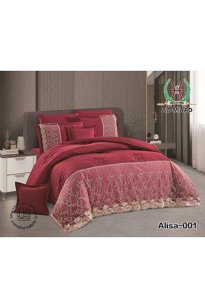 Gerenic 8-piece lace layer bridal bedspread
