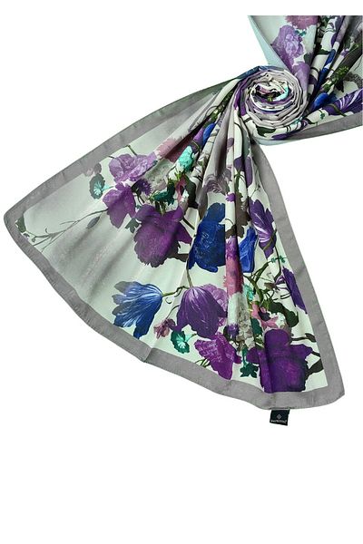 mim eşarp Emproyal Voile Cotton Shawl 75X190 cm - Floral Pattern