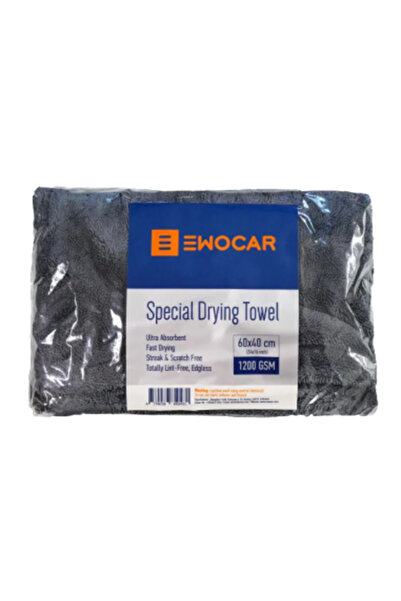 EWOCAR Prosop auto ultra absorbant Twisted Loop, 1200GSM gri 40x60 cm