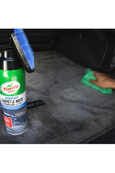 Turtle Wax Σπρέι καθαρισμού χαλιών και λαστιχένιων πατακιών Power Out 400ml με βούρτσα