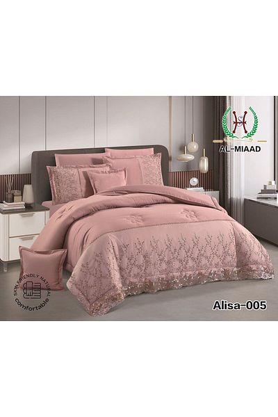 Gerenic 8-piece lace layer bridal bedspread