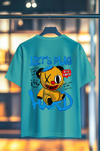 BookOrBook Ας παίξουμε Hard 100% βαμβακερό μπλουζάκι με στάμπα πλάτης υψηλής ...