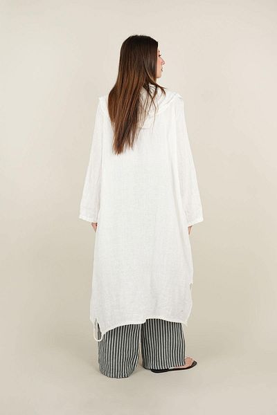 Ranasubaşı Hooded Linen Cap White