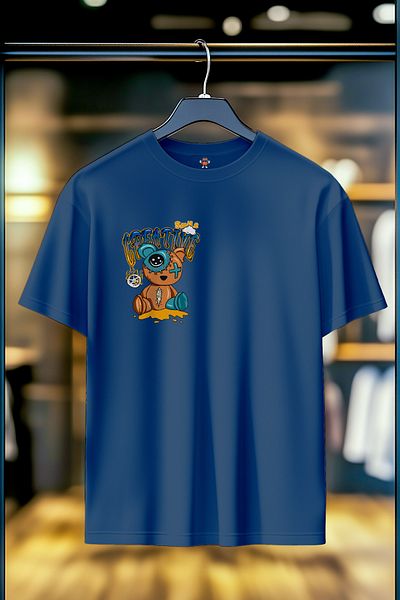BookOrBook Tricou Smile Creative 100% bumbac de calitate premium cu spate imprimat