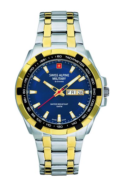 Swiss Alpine Military Mens Watch Swiss Military 7043.1145, Quartz, 42mm, 10ATM