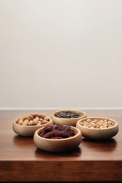 LUMİNA Large Size Wooden Snack Bowl Set of 4