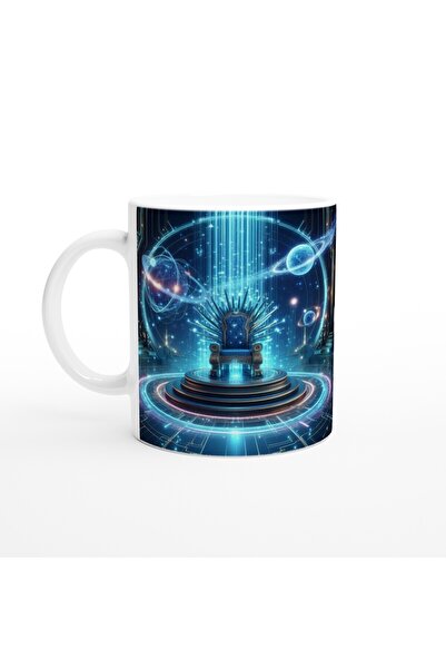 Generic Brand Aquarius Printed Coffee Mug - Galactic Throne Room Themed Vs3